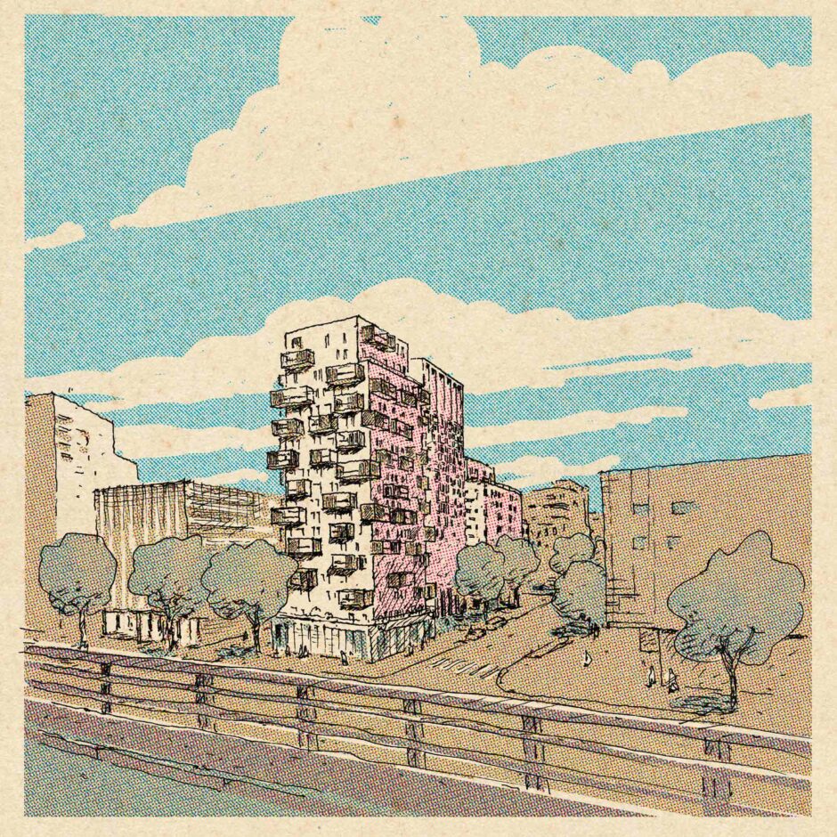 Mehdi Zannad dessin architecture Brenac et Gonzalez Marseille