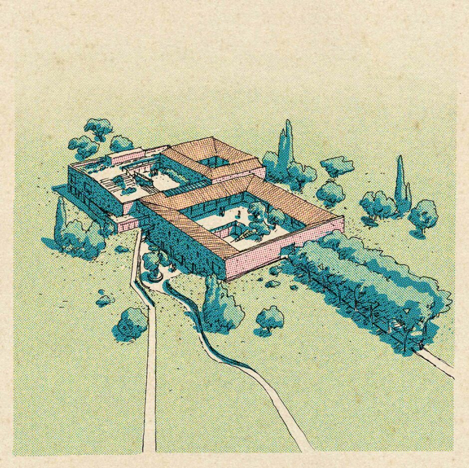 Mehdi Zannad dessin architecture Brenac et Gonzalez RIE MONTPELLIER