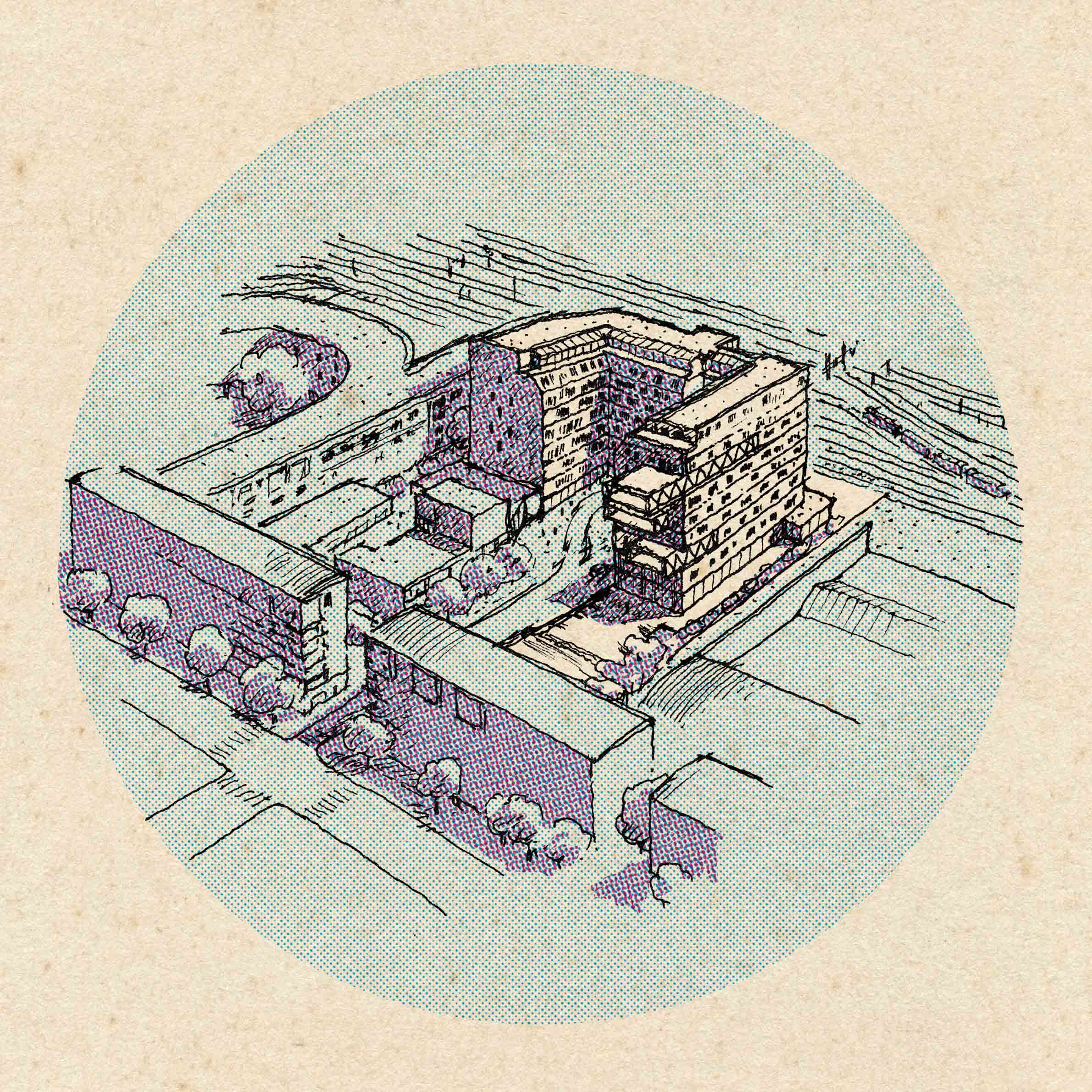 Mehdi Zannad dessin architecture Brenac et Gonzalez Archimede